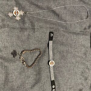 Harley-Davidson Necklace and Bracelet Set
